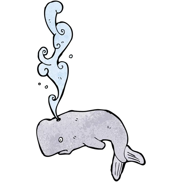 Agua de chorro de ballena — Archivo Imágenes Vectoriales