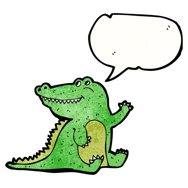 Winkender Alligator — Stockvektor