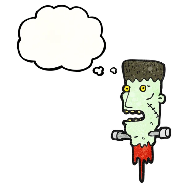 Frankenstein monstruo cabeza — Vector de stock