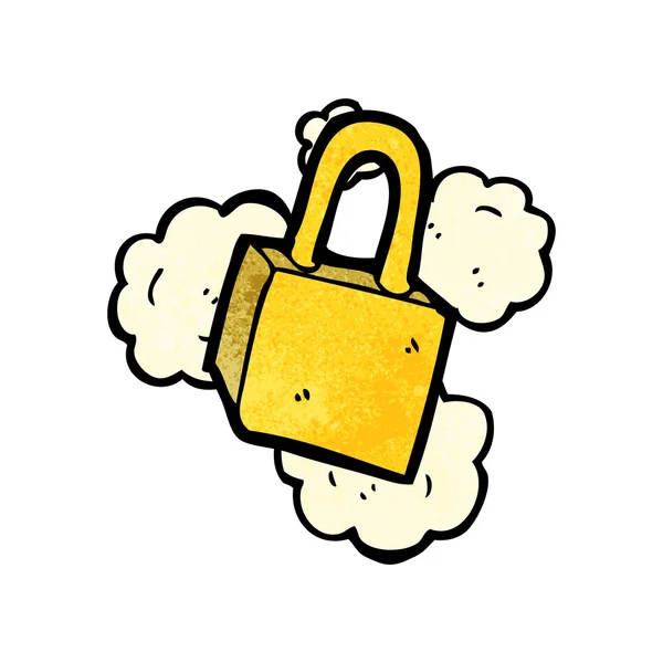 Dusty old padlock — Stock Vector