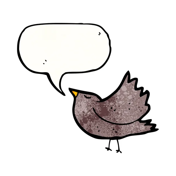 Pájaro gracioso — Vector de stock