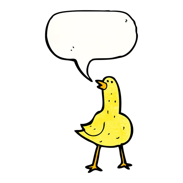 Oiseau jaune — Image vectorielle