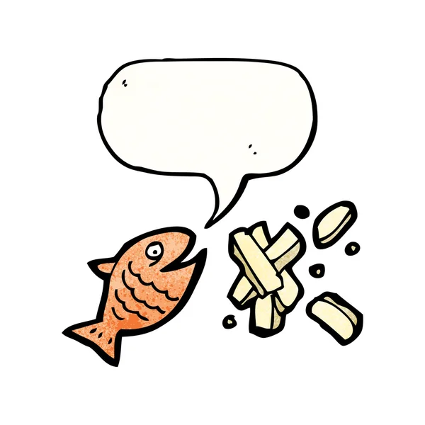 鱼和薯条 — 图库矢量图片
