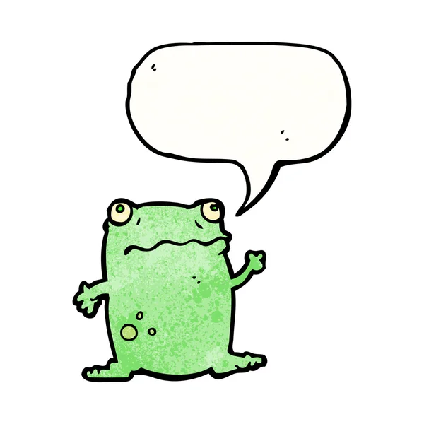 Talking frog — Stock Vector