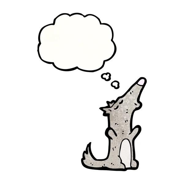 Loup hurleur — Image vectorielle