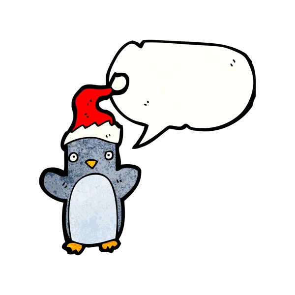 Pingouin de Noël — Image vectorielle