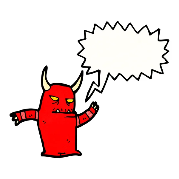 Angry devil — Stock Vector