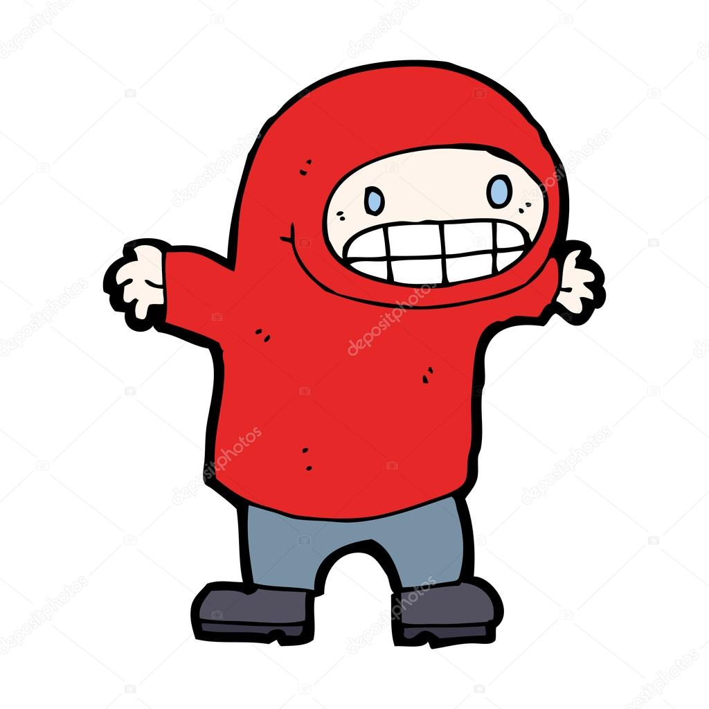 Boy in hoodie Stock Vector by ©lineartestpilot 21094593