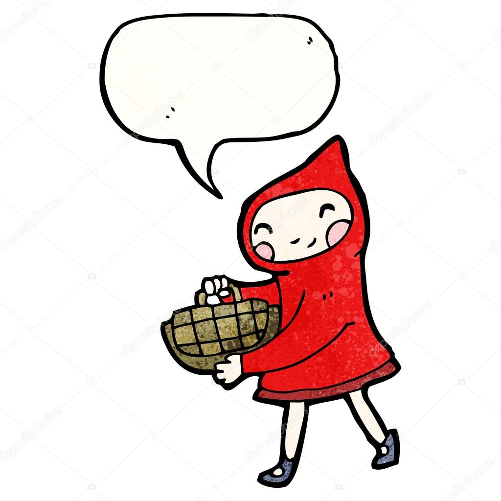 Petit chaperon rouge — Image vectorielle