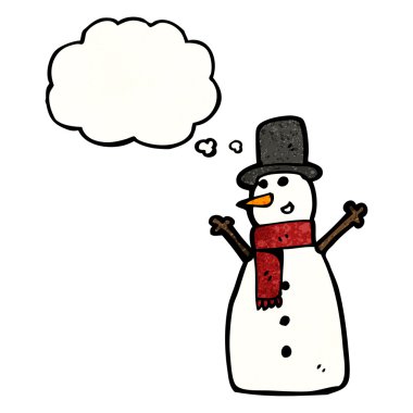 şapkalı kardan adam