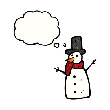 şapkalı kardan adam