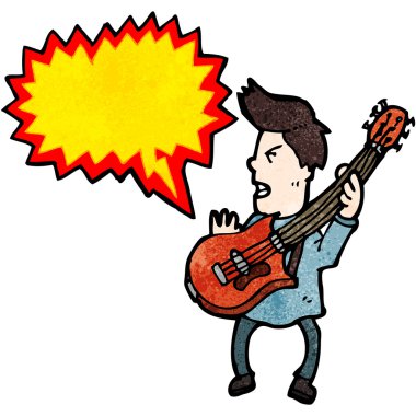 Elektro gitar çalan adam