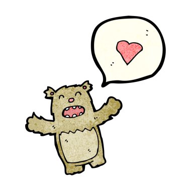 kalp teddy bear love