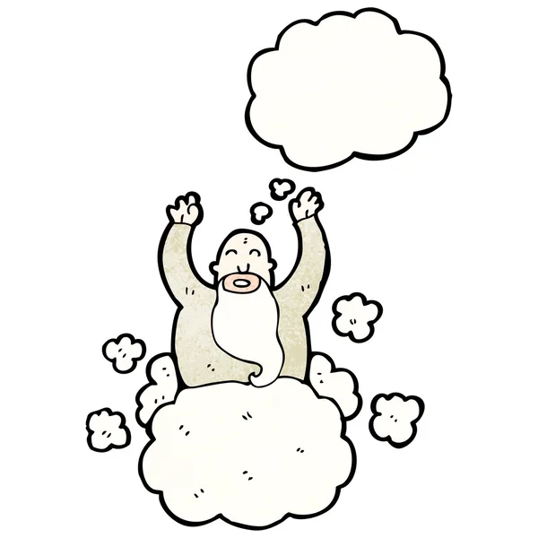 Deus na nuvem — Vetor de Stock