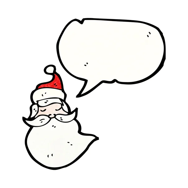 Santa Claus cara — Vector de stock