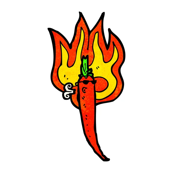 Chili picante ardiente — Vector de stock
