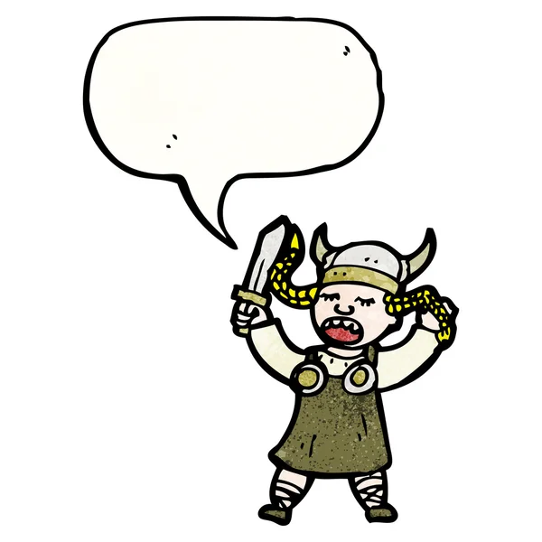 Viking kız — Stok Vektör