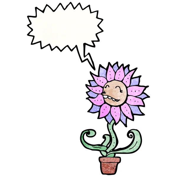 Retro-Blume — Stockvektor