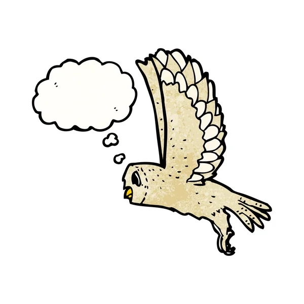 空飛ぶフクロウ — ストックベクタ