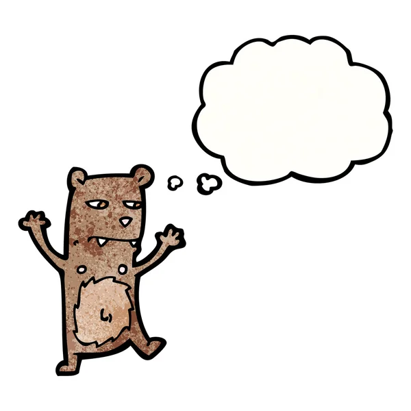 Boos kleine beer — Stockvector