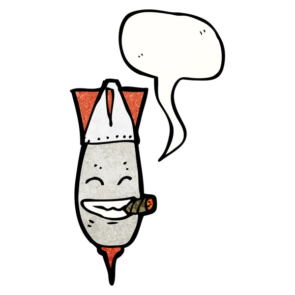 Bombe fumant cigare — Image vectorielle