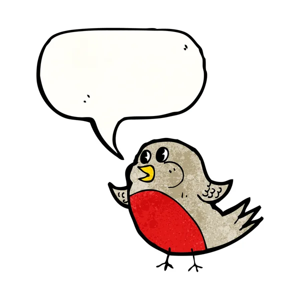Funny robin — Stock Vector