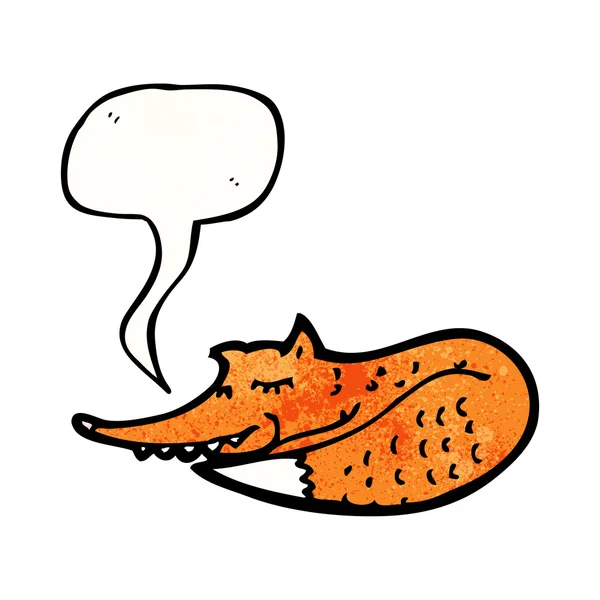 Spící fox — Stockový vektor