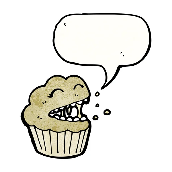 Cupcake riant — Image vectorielle