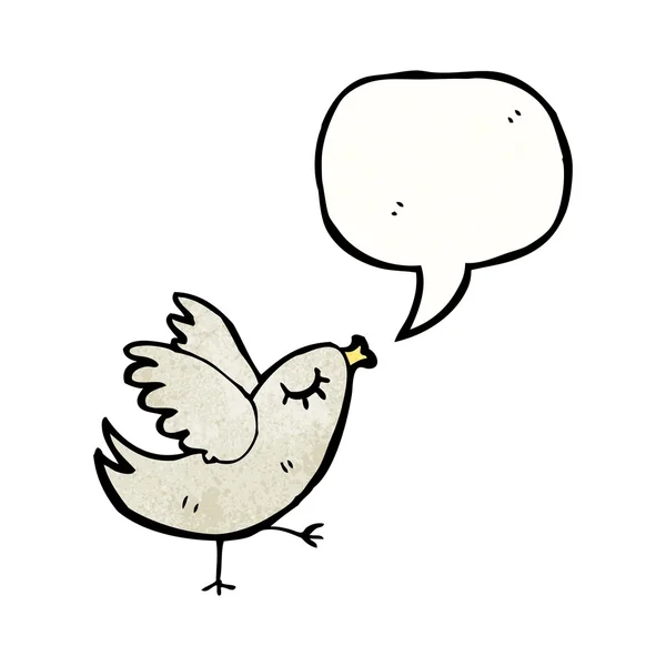 Tweeting pájaro — Vector de stock