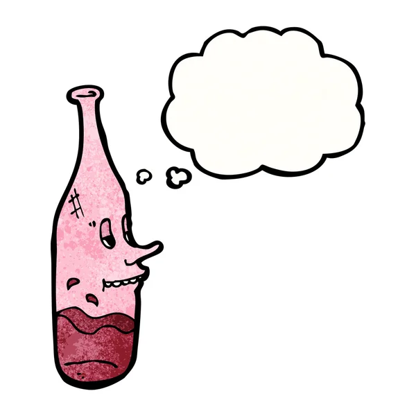 Bottiglia di vino rosso — Vettoriale Stock