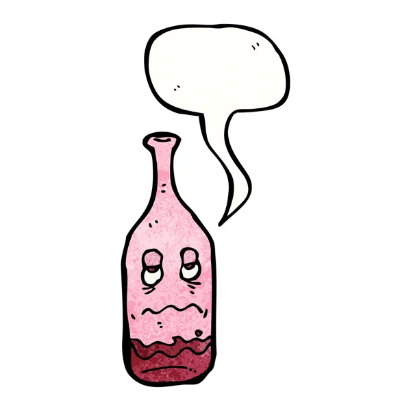 Kırmızı şarap şişesi — Stok Vektör