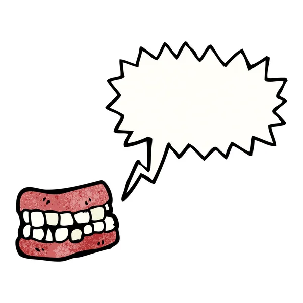Denti falsi — Vettoriale Stock