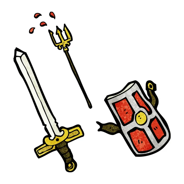 Armes médiévales — Image vectorielle