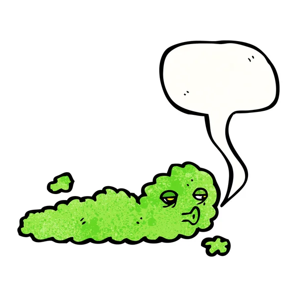 Monstre nuage vert — Image vectorielle