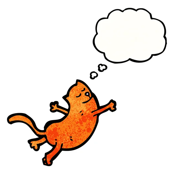 Lustige orangefarbene Katze — Stockvektor