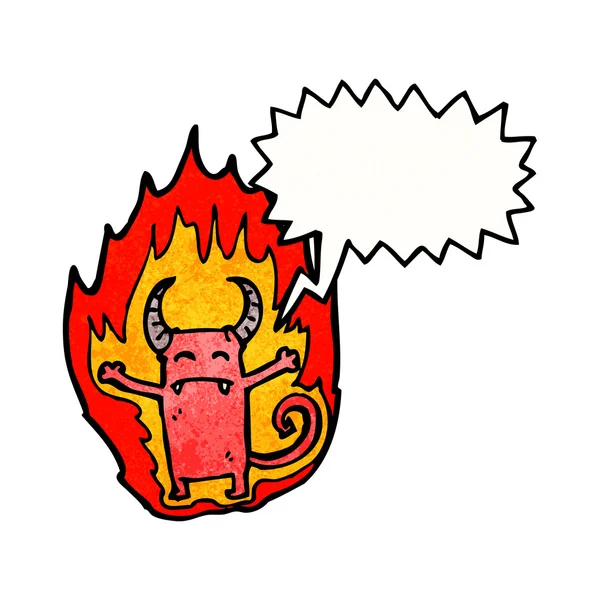 Little fire devil — Stock vektor