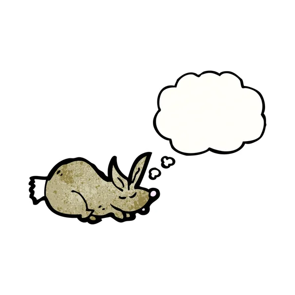 Schlafender Hase — Stockvektor