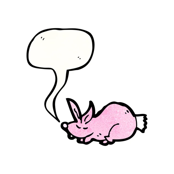 Roze konijn — Stockvector