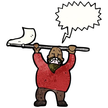 adam sallanan beyaz bayrak