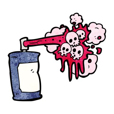 kafatasları ile Graffiti sprey boya yapabilirsiniz