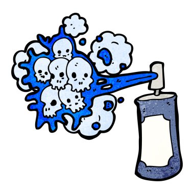 kafatasları ile Graffiti sprey boya yapabilirsiniz