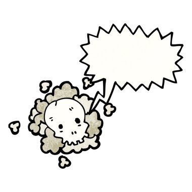 Spooky kafatası bulut