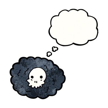 Spooky kafatası bulut