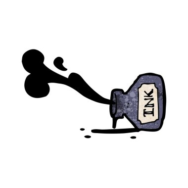 dökülen mürekkebin pot