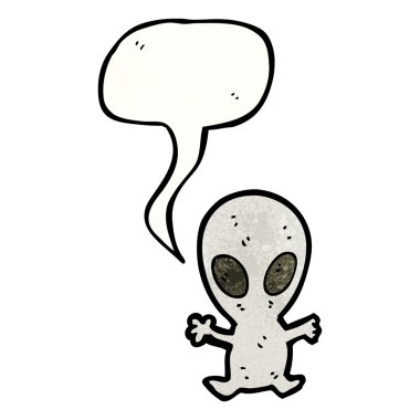 küçük uzaylı uzay adamı