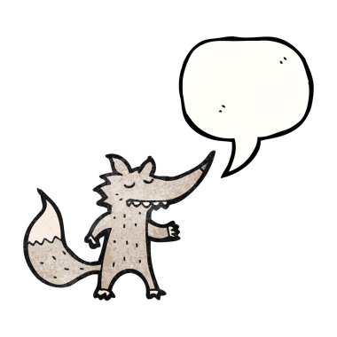 Kurt ile konuşma balonu