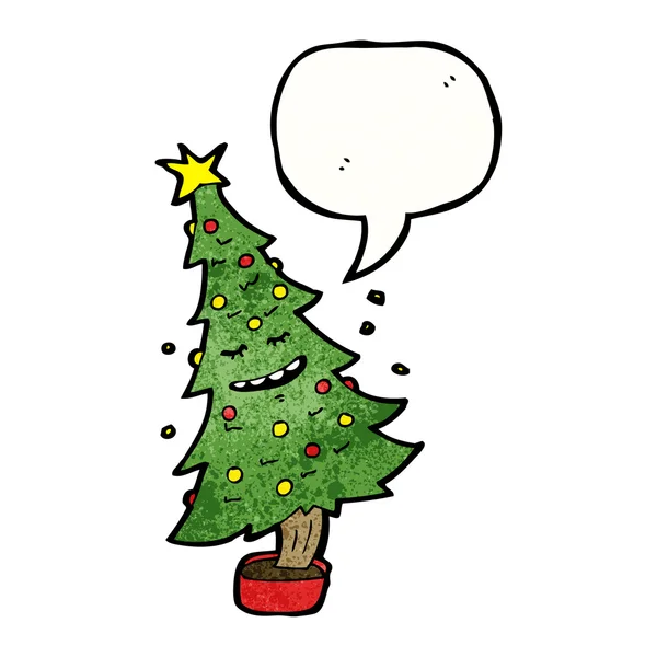 Dansende kerstboom — Stockvector