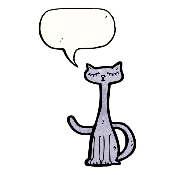 Kočka s dlouhým krkem — Stockový vektor