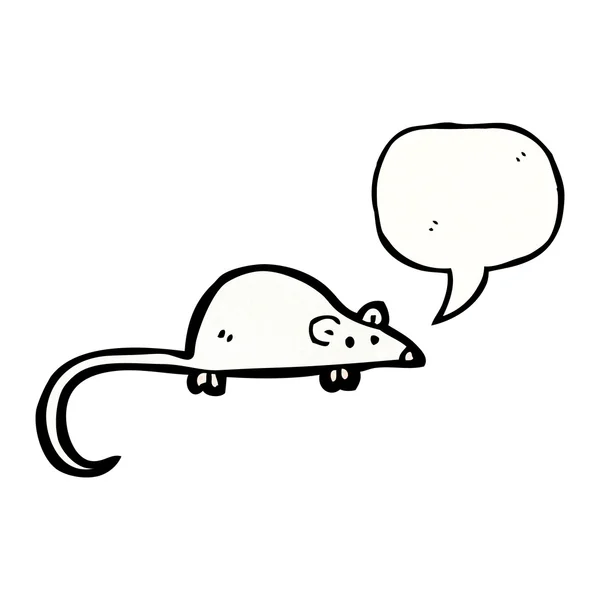 かわいい白いマウス — ストックベクタ