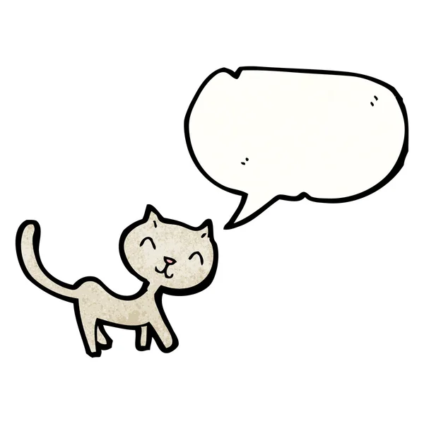 Cat with speech bubble — Stock Vector